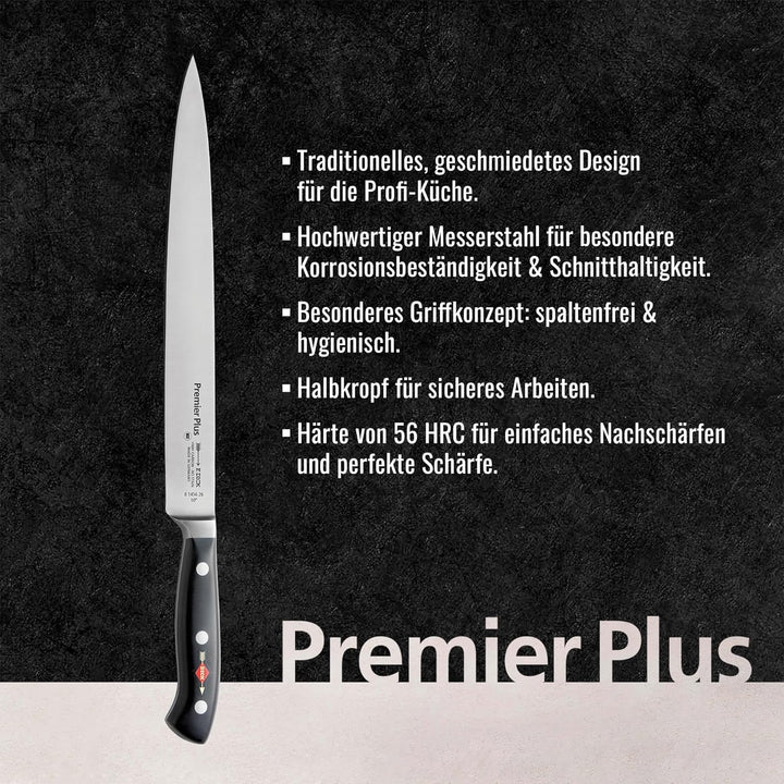 F. DICK Premier Plus Tranchiermesser (Klingenlänge 26 cm, Kochmesser, Universalmesser, Küchenmesser,