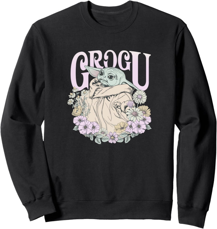 Star Wars: The Mandalorian Grogu Surrounded By Flowers Sweatshirt