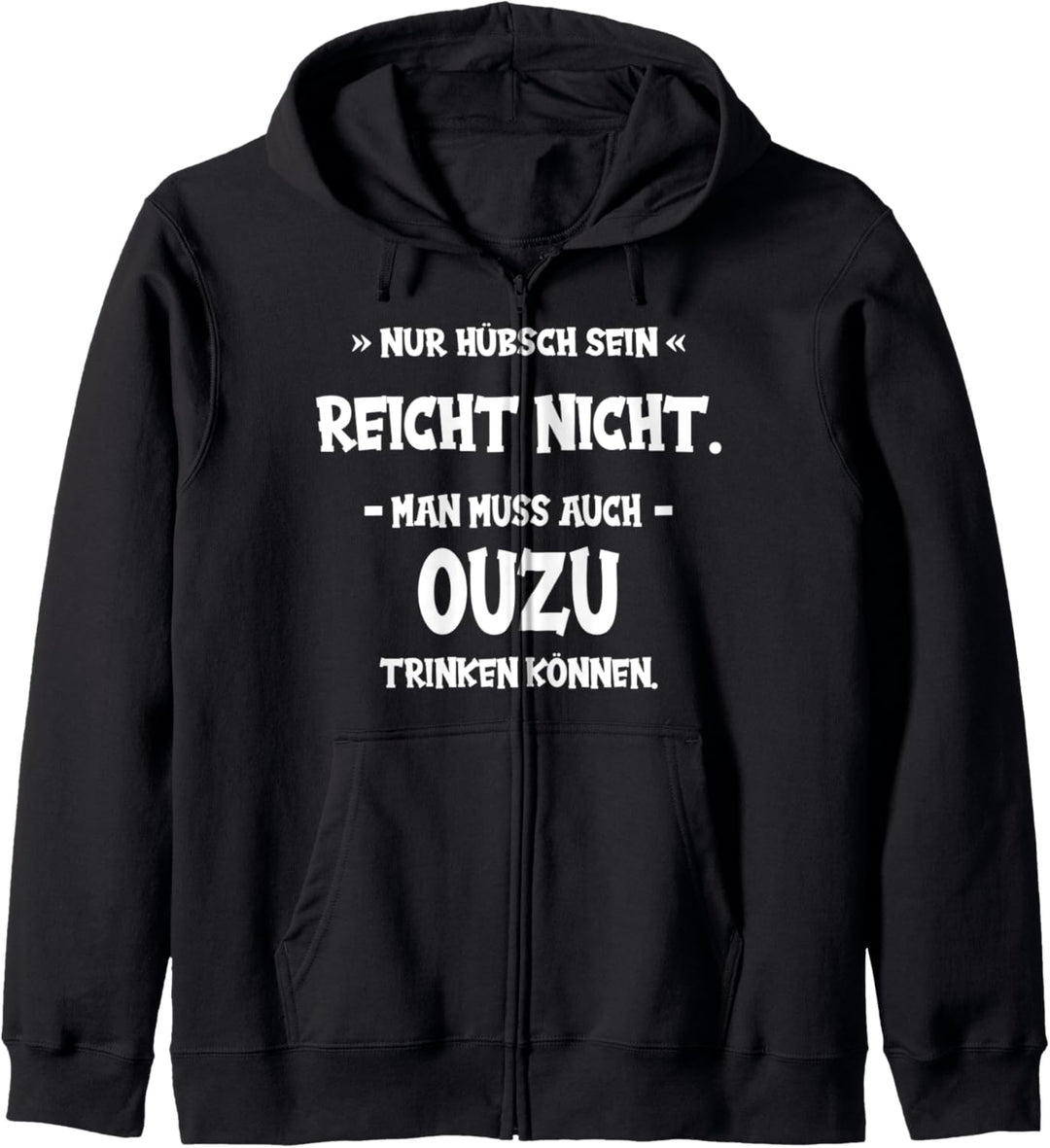 Ouzo lustig Kapuzenjacke