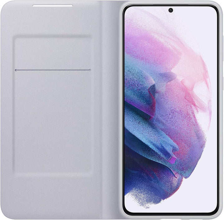 Samsung LED View Smartphone Cover EF-NG996 für Galaxy S21+ 5G Handy-Hülle, LED-Anzeige, Kartenhalter