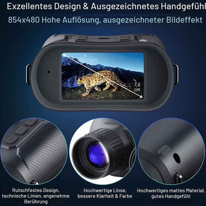 Nachtsichtgerät,Dowesyeen Digitale Ferngla Mit Nachtsicht 3" tft LCD Nachtsichtgeräte Jagd Vorsatzge