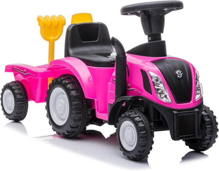 Kinder Rutschauto Rutschfahrzeug New Holland Traktor mit Anhänger Rutscherfahrzeug Kinderauto Kinder