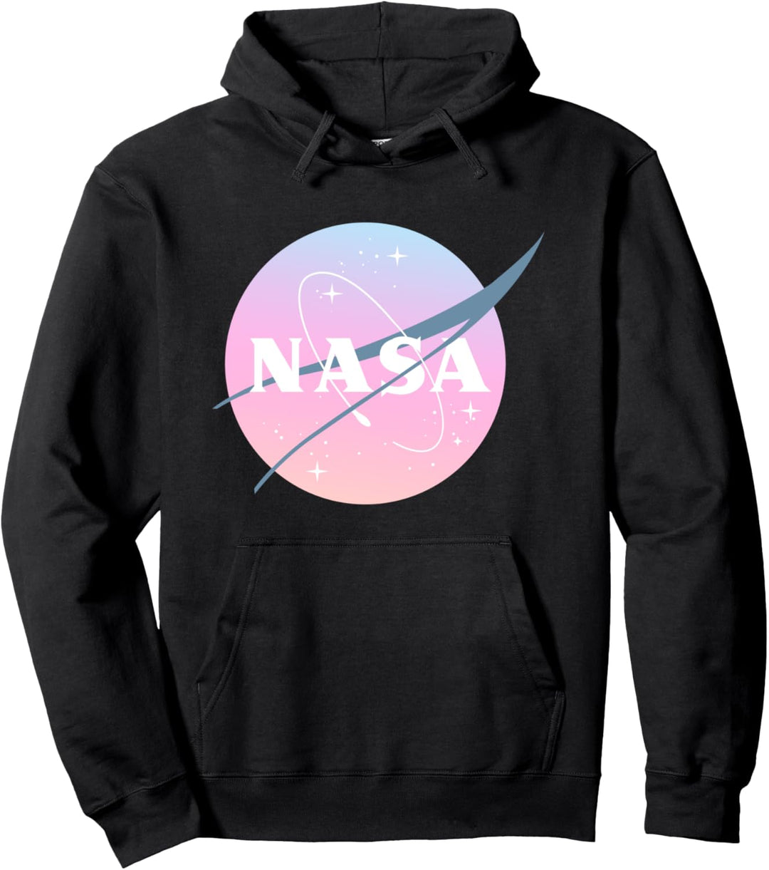 NASA Pastel Rainbow Classic Logo Pullover Hoodie