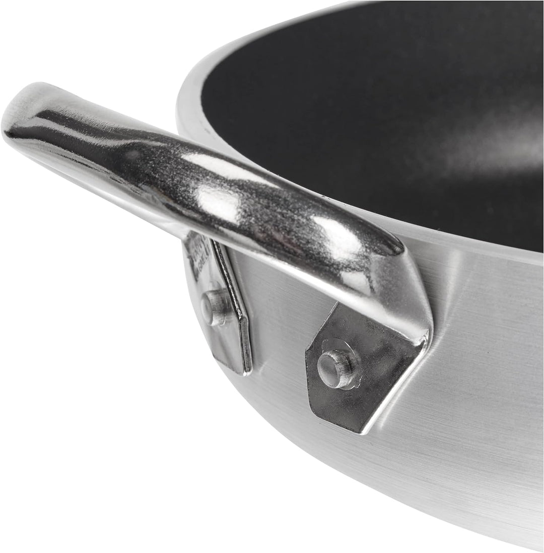 Pentole Agnelli ALSA2110S28 Pfanne mit Griffen, Aluminium, Silber, 28 cm, 28 cm