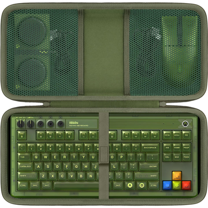 co2CREA Hart Tragbare Schutzhülle Etui Tasche für 8Bitdo Retro 87 Mechanical Keyboard,Hot Swappable