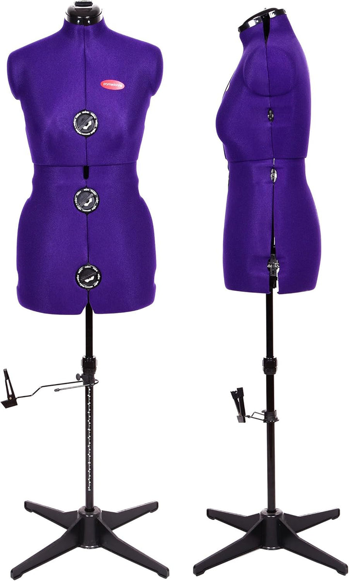 Prym 611757 Prymadonna Schneiderbüste, L, 8-teilig L Violett, L Violett