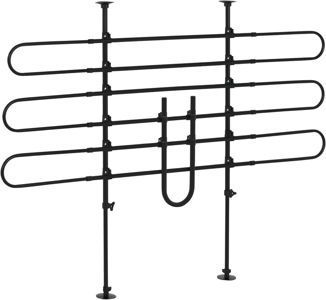 PawHut Auto Trenngitter für Hunde verstellbar Breite 87-135 cm Höhe 85-120 cm Universal Sicherheitsg