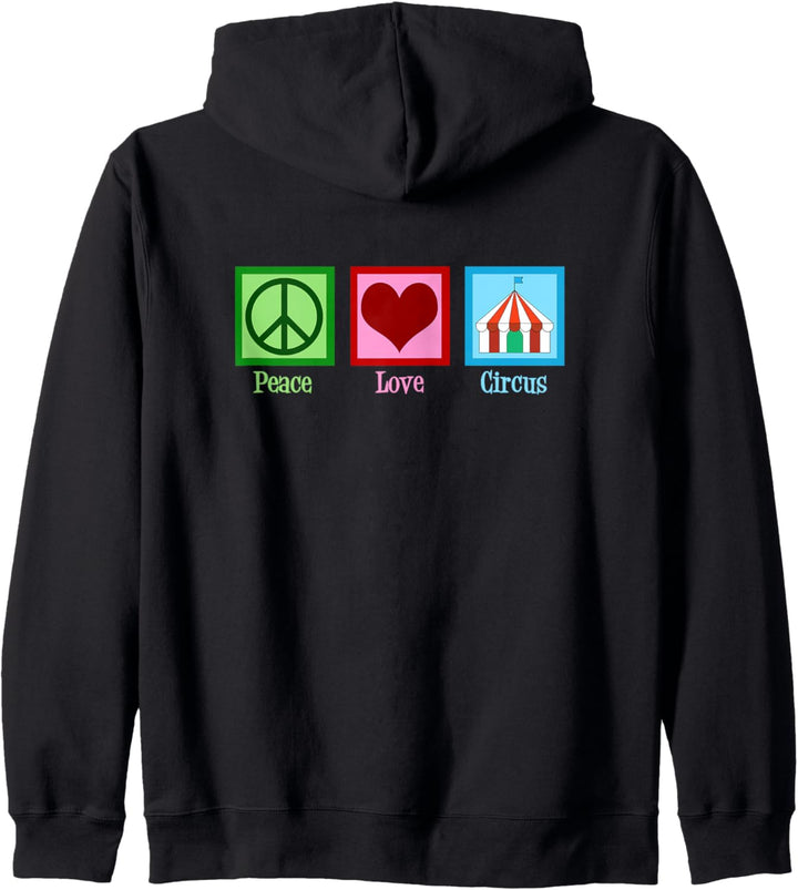 Peace Love Circus Kapuzenjacke