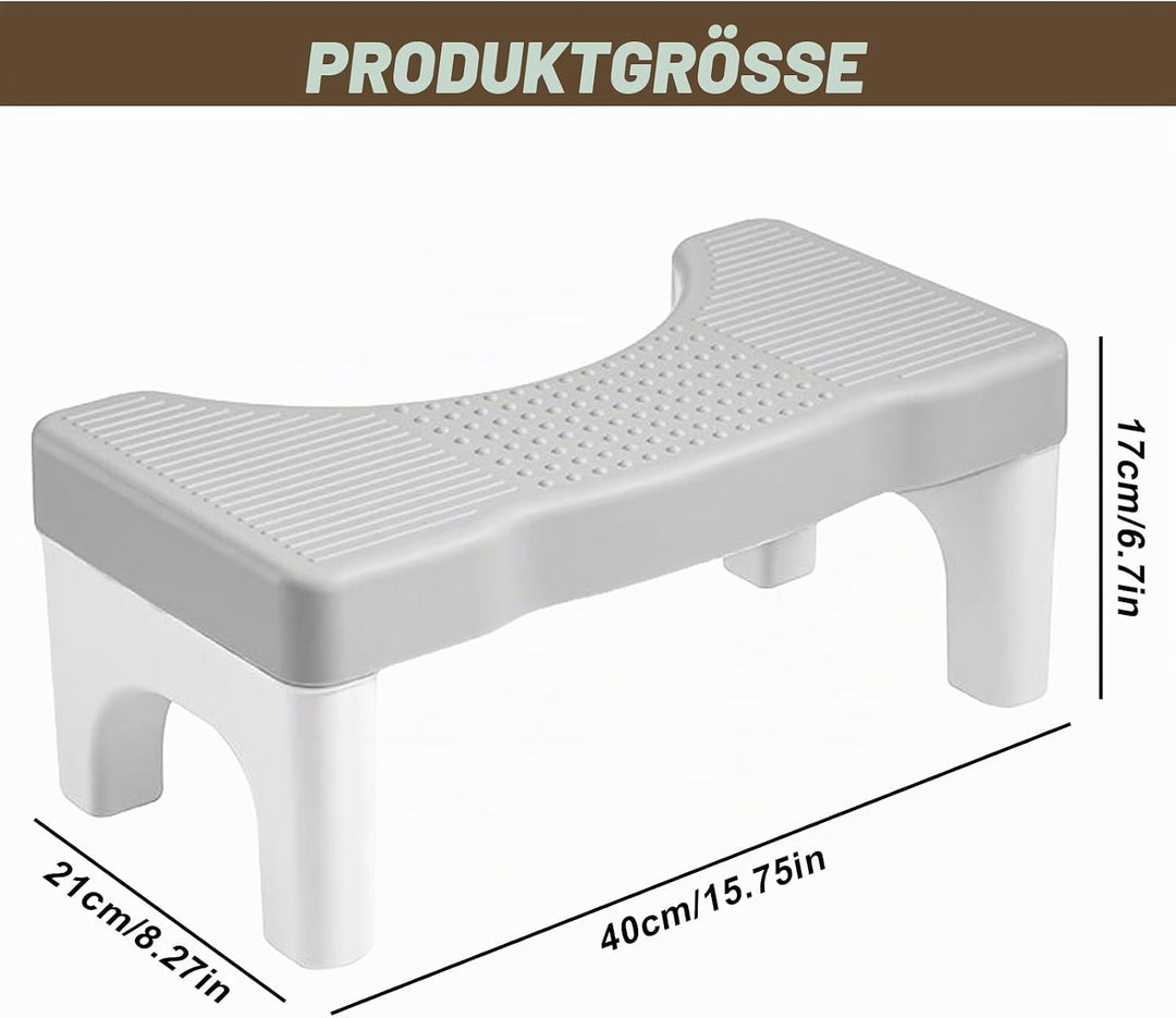 Toilettenhocker,40x21x17cm Eingedickter Klohocker,WC Hocker,Toilette Töpfchen Hocker Für Eine Gesund