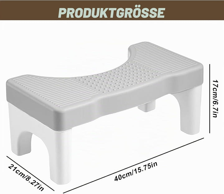 Toilettenhocker,40x21x17cm Eingedickter Klohocker,WC Hocker,Toilette Töpfchen Hocker Für Eine Gesund