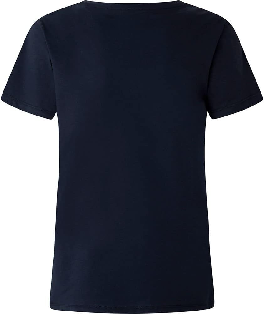 Pepe Jeans Damen Wendy V Neck T-Shirt S Blue (Dulwich), S Blue (Dulwich)
