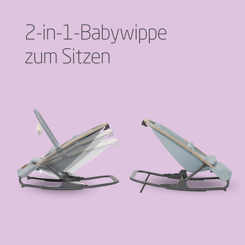 Maxi-Cosi Kori 2-in-1-Babywippe mit Spielzeugbogen, 0–2 Jahre, bis zu 15 kg, Baby Bouncer, 3 mit ein