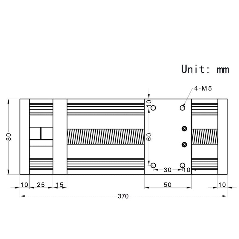 Befenybay 250mm effektive Verfahrlänge Doppelter optischer Achsenführungs-Kugelumlaufspindel SFU1605