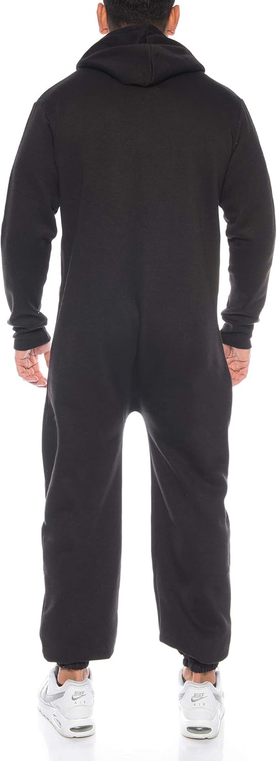 Raff & Taff Herren Jumpsuit Overall Trainingsanzug Fitnessbekleidung onesie Ganzkörperanzug Basic un