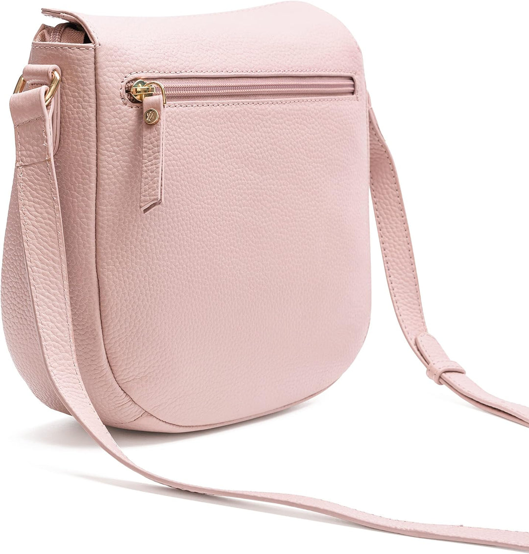 Lazarotti Bologna Leder Umhängetasche Damen | verstellbarer Schultergurt | mittelgrosse Crossbody Ba
