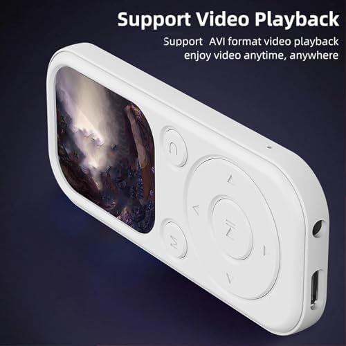 MP3 Player mit Bluetooth 5.4 & HiFi Lautsprecher, 2,01 Bildschirm MP4 Player, Sprachaufzeichnung, 12
