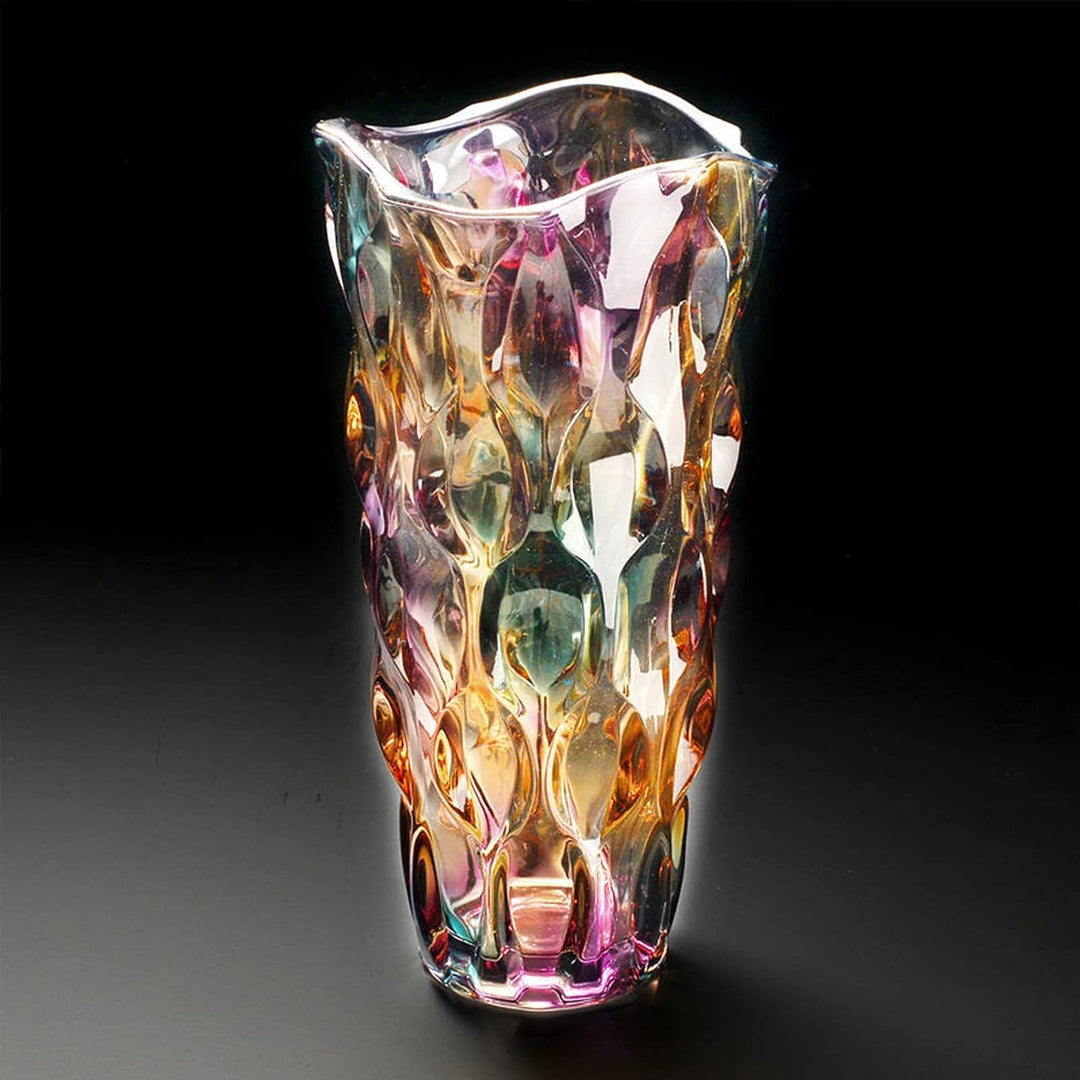 Hey_you Glas Blumenvase,Moderne minimalistische Vase Nordic Glass Floral Handmade Flower Arrangement
