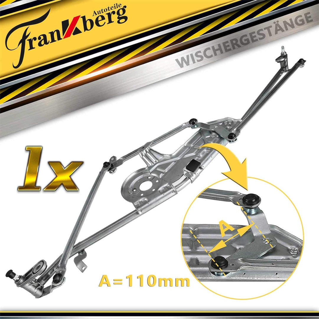 Frankberg 1x Scheibenwischer Wischergestänge ohne Motor Vorne Links oder Rechts Kompatibel mit Galax