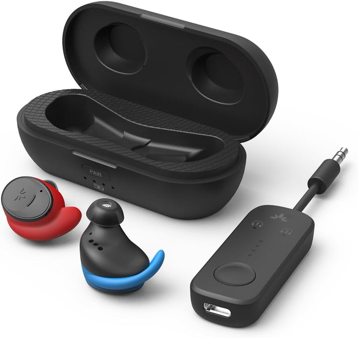 Avantree Sky Ace - Kabellos Kopfhörer Flugzeug mit Adapter Set, Bluetooth 5.3, Qualcomm aptX-Adaptiv