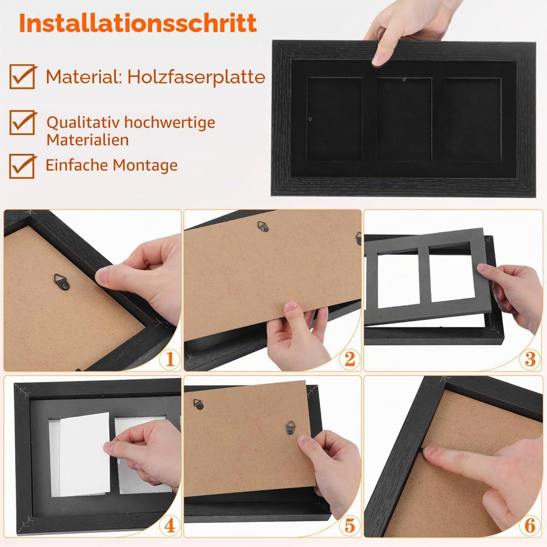 Didiseaon Sammelkarten Displayrahmen, Wandmontage oder Tischaufsteller Sammelkarten Rahmen aus Faser