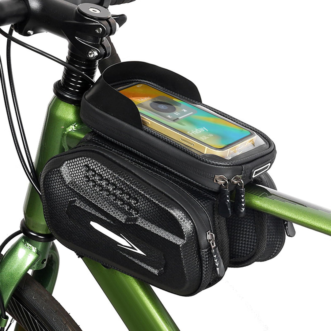 Fahrrad Rahmentasche Wasserdicht Fahrradtasche Rahmen Handytasche mit TPU Sensitivem Touchscreen für
