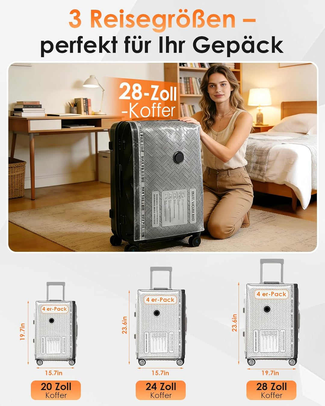 Lullu Reise Vakuumbeutel für Kleidung mit Pumpe, 12 Vacuum Bags for Travel | Vakuum Beutel 4*40x50,4