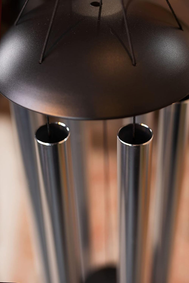 Sonic Energy Moon Meditation Chime – Windspiel mit 6 Klangstäben (432 Hz) – für Garten u. Entspannun