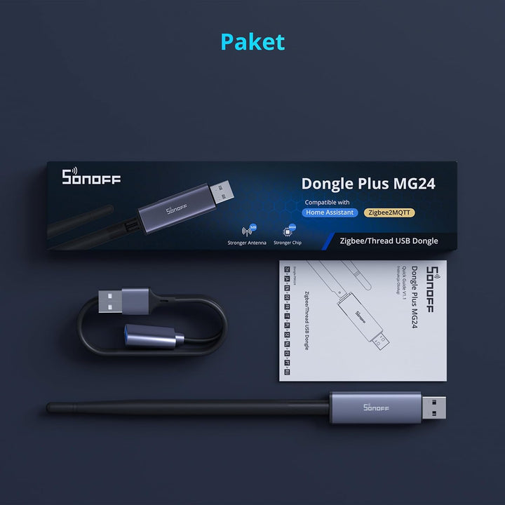 SONOFF Zigbee 3.0 USB Dongle Plus MG24, Zigbee Gateway mit EFR32MG24, Thread &amp; Zigbee USB-Stick, Zig