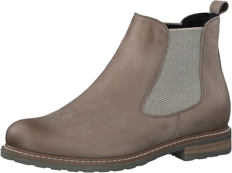 Tamaris Damen Klassische Stiefel, Frauen Stiefel 37 EU Grau Taupe Nubuc 353, 37 EU Grau Taupe Nubuc