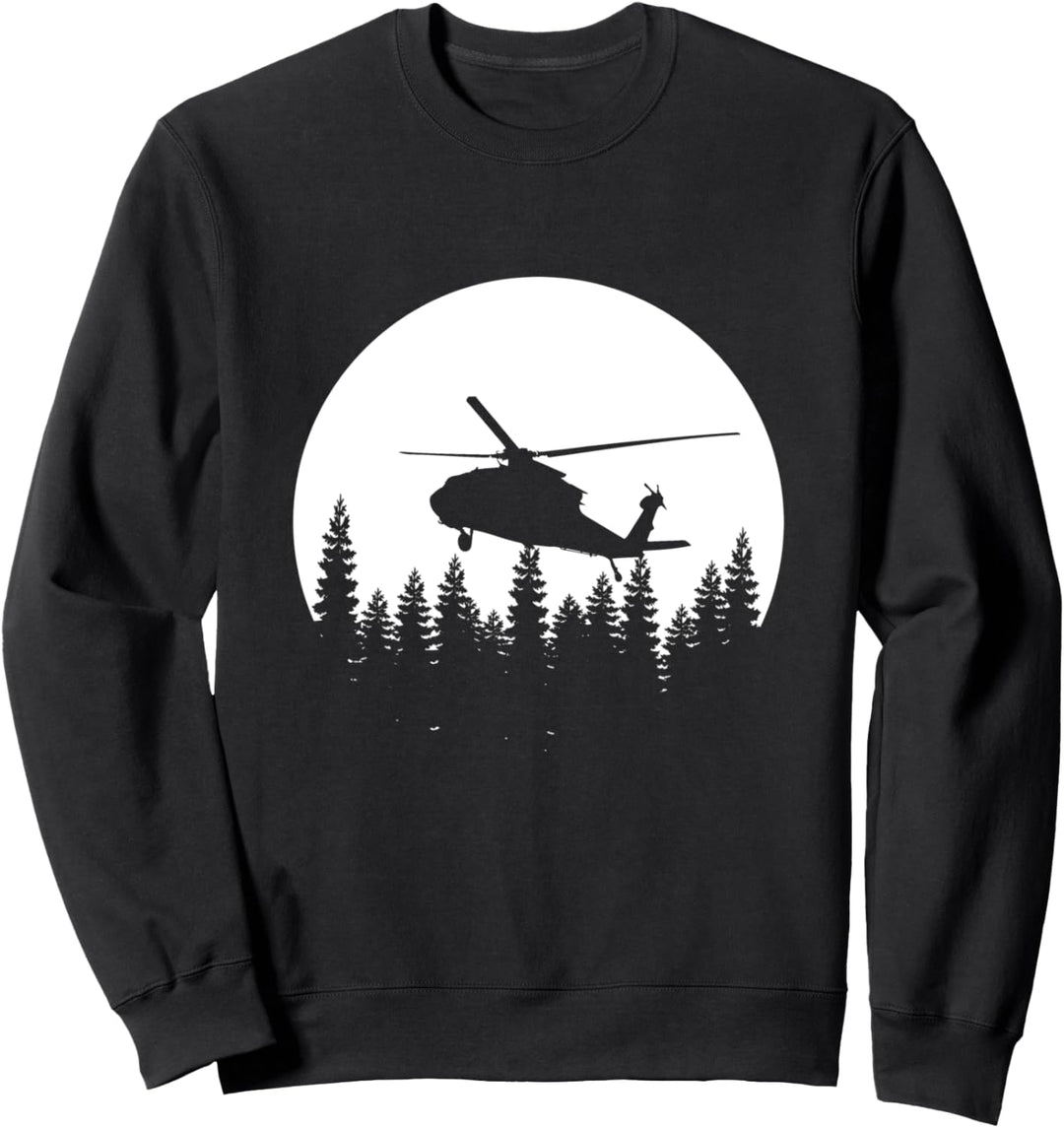 Retro Hubschrauber Sweatshirt