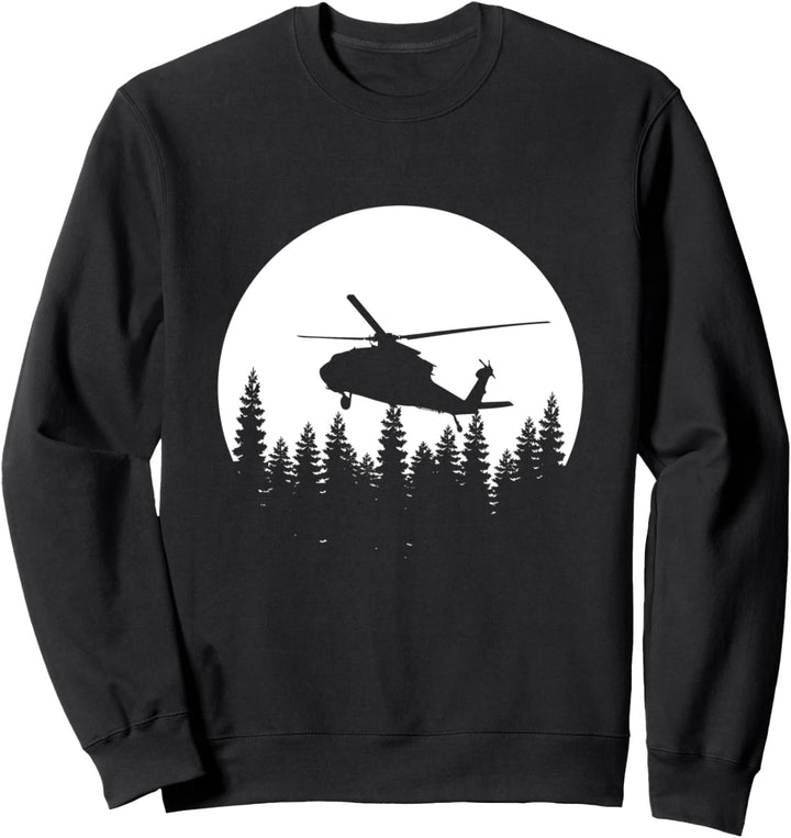 Retro Hubschrauber Sweatshirt