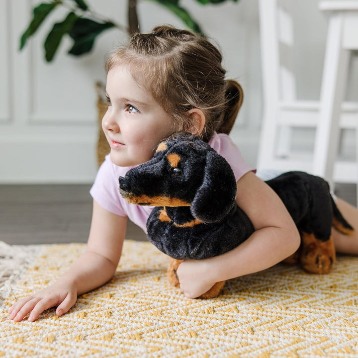 Melissa & Doug Dachshund - Plush | Soft Toy | Animal | All Ages | Gift for Boy or Girl, 35 cm, Dachs