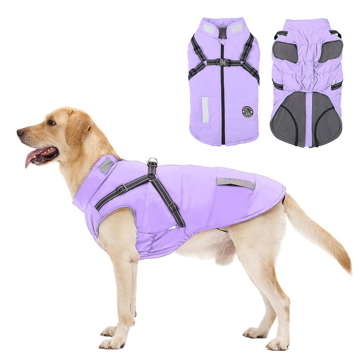 Hundemantel, Winter Hundejacke Wasserdicht Winddichte mit bauchschutz, Outdoor Hunde Wintermantel Hu