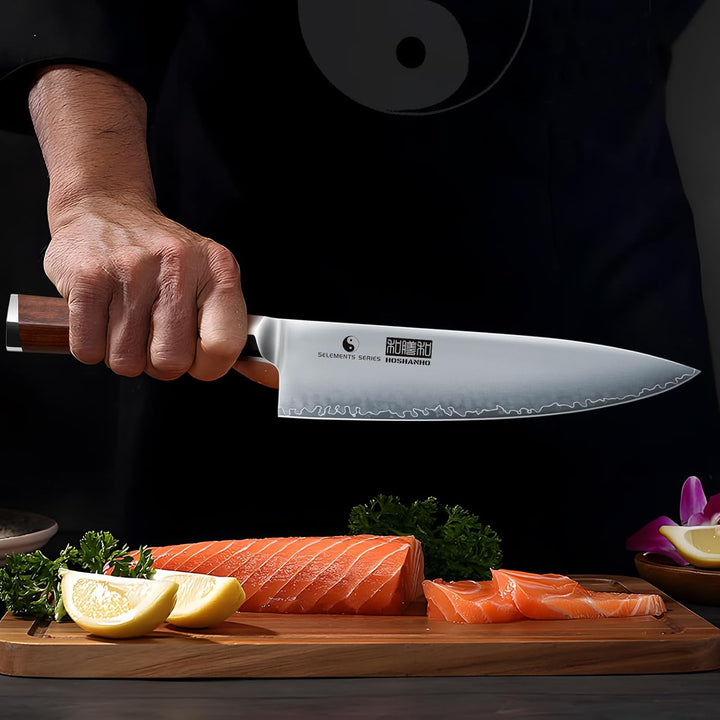 HOSHANHO 8 Zoll japanisches Kochmesser, professionelles japanisches Küchenmesser aus Superstahl, ult