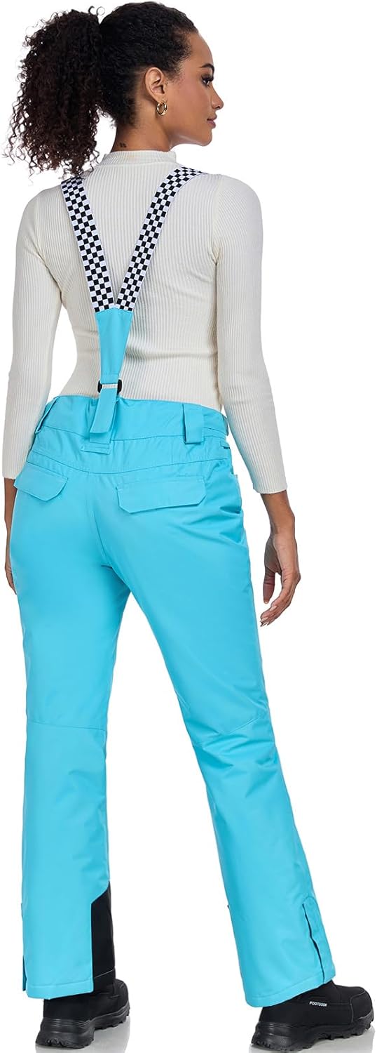 ALSOGO Skihose Damen wasserdichte Professionelle Schneehose Winddichte Hosenträgerhose Winter Outdoo