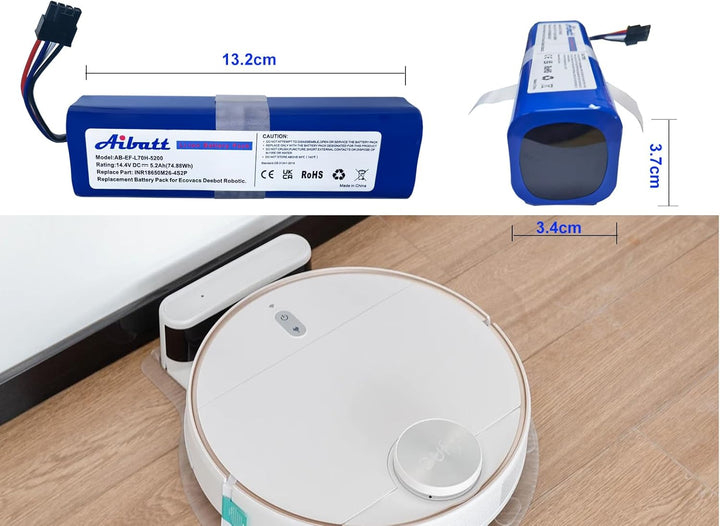 5200mAh Ersatzakku für Eufy Robovac L70 Hybrid, T2190, T2190G21 Staubsauger, Ersatz für Eufy Akku IN