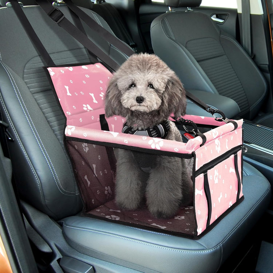 Nobleza - Autoverstärkung für Hunde und Haustiere, faltbar, waschbar, Reissverschluss-Tasche, 40x34x