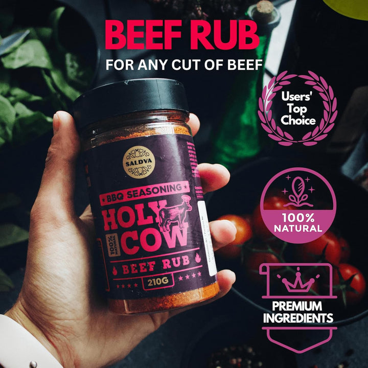 Meat Lovers BBQ Rub Geschenkset – Holy Cow, Angel’s Wings, Smoky Pig, Sweet Texas, Steak King & Adam