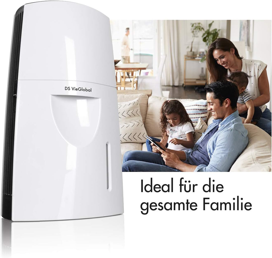 DS VieGlobal Thermalsole-Verdunster, Luftbefeuchter für ein angenehmes Raumklima durch Salzionen | M