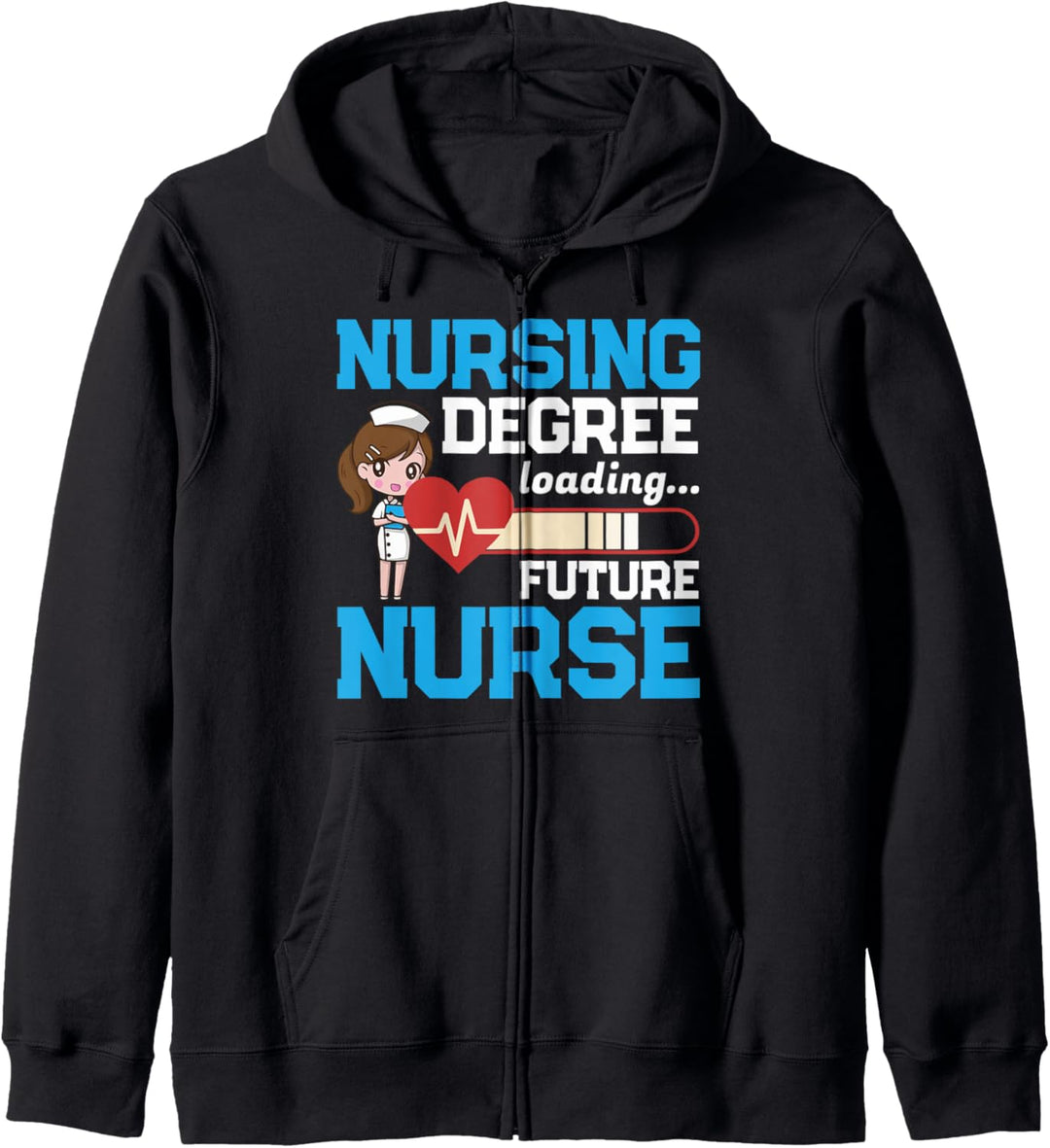 Future Nurse - Nursing Degree Loading - Nurses Profession Kapuzenjacke