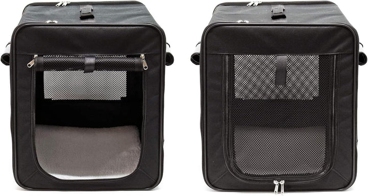 Fudajo Faltbare Transportbox für Hunde, Katzen S (42x36x41 cm), robust, leicht, sicher, Hundebox mit