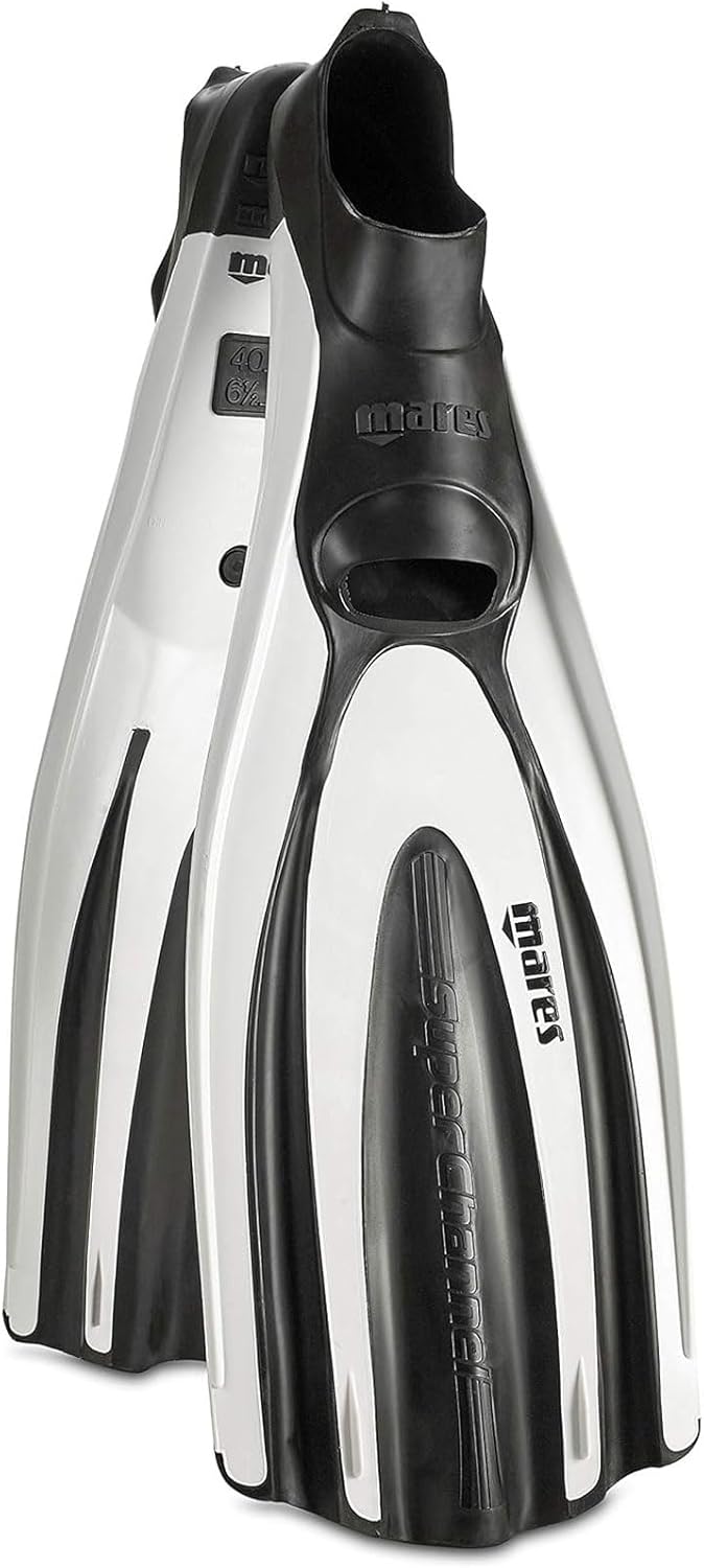 Mares Unisex – Erwachsene Avanti Superchannel Full Tauchflossen 42 weiss, 42 weiss