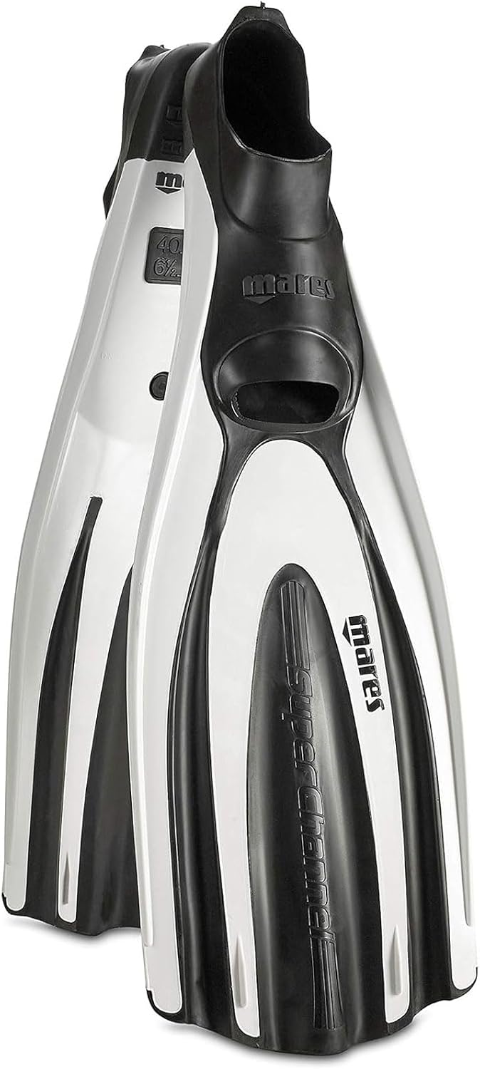 Mares Unisex – Erwachsene Avanti Superchannel Full Tauchflossen 38 weiss, 38 weiss