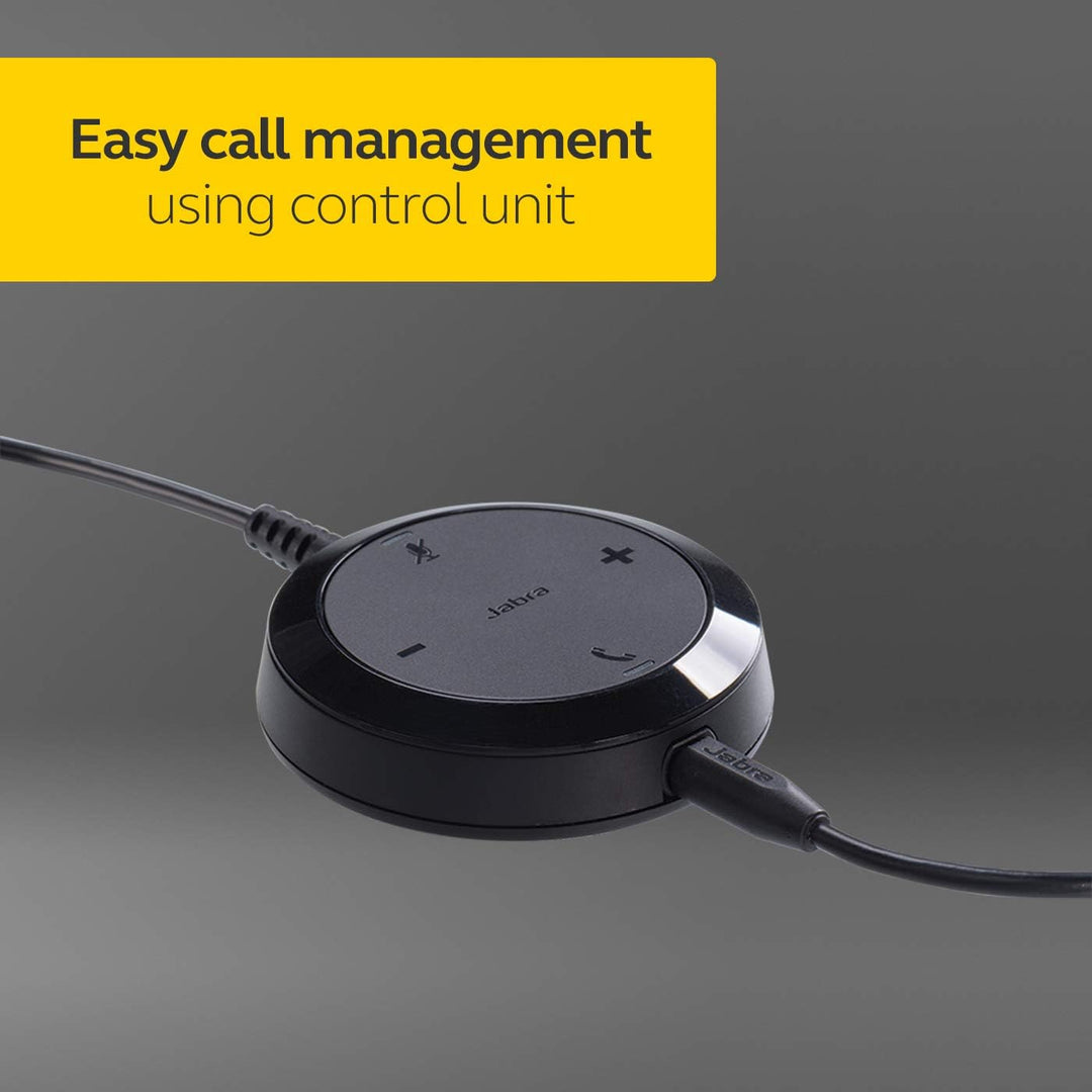 Jabra Evolve 30 UC Stereo Headset – Unified Communications Headphones for VoIP Softphone with Passiv