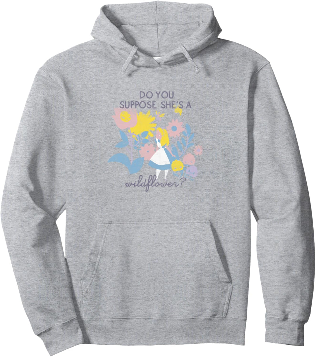 Disney Alice In Wonderland Among Flowers Do You Suppose Pullover Hoodie
