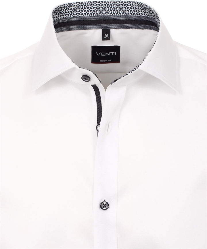 Venti Businesshemd Uni Body Fit Standard 35 Weiss, Standard 35 Weiss
