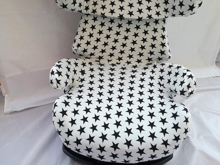Moon-BBEB Bezug für Cybex Ppallas, Silver Pallas Fix und Pallas 2 Fix White(Black Star)