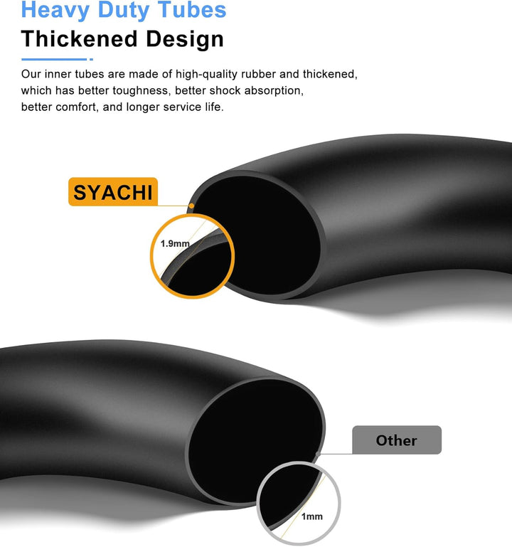 SYACHI E Scooter Reifen mit Schlauch,10x2.5 Reifen Schlauch für E Scooter 60/70-6.5, 10 Zoll Ersatzr