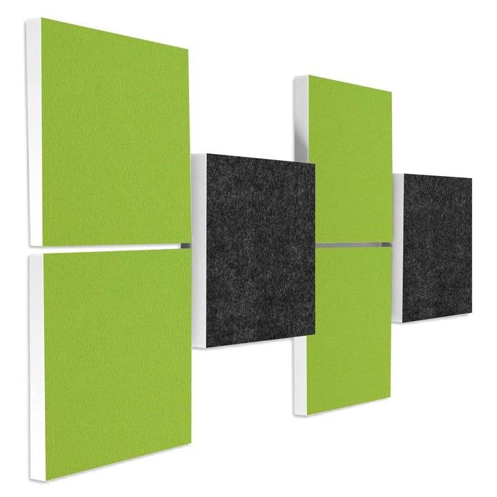 platino24 Schallabsorber COLORE 6 Paneele I 3D Akustikpaneele mit Akustikfilz aus Basotect ® G+ I st