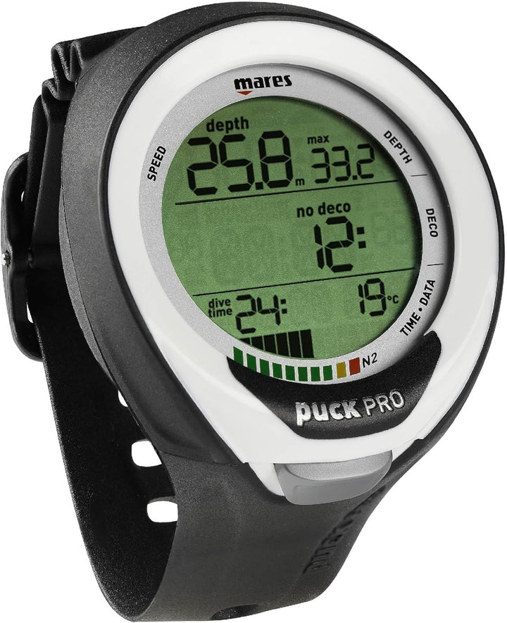 Mares Puck Pro + Tauchcomputer One size Black/White, One size Black/White